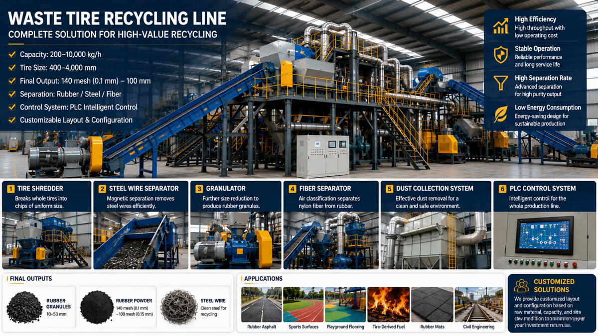 full-automatic-waste-tire-recycling-line-guide