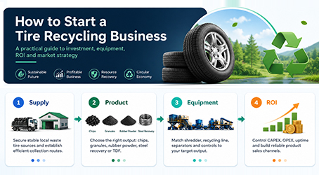 How to Start a Tire Recycling Business in 2026: Equipment, Cost, ROI and Business Plan
