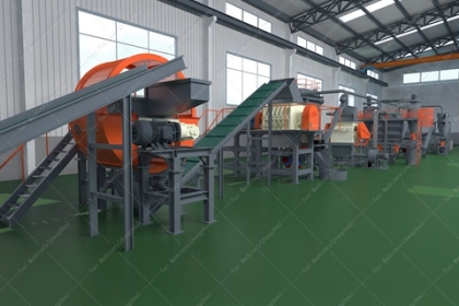 Full-automatic Waste Tire Recycling Line