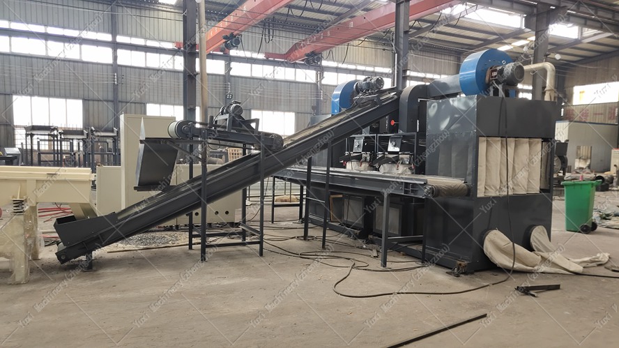 waste motor rotor recycling line1