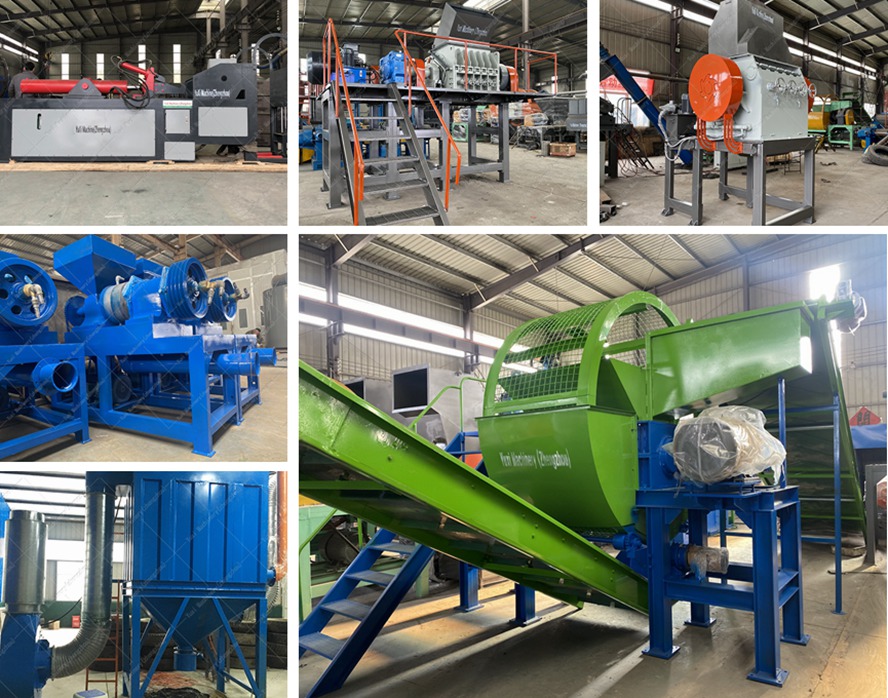 tire recycling machine